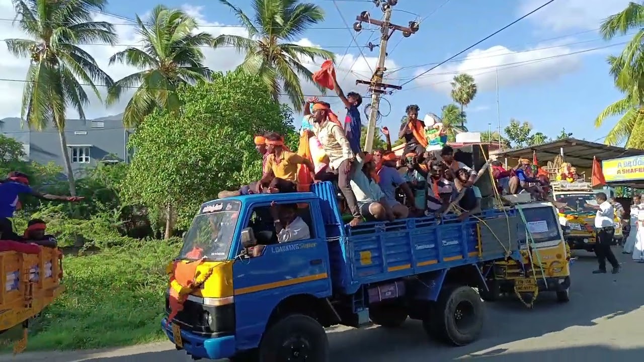 🔥🔥🙏🕉️விநாயகர் சதுர்த்தி ஊர்வலம் இந்து முன்னணி தோவாளை ஒன்றியம்🕉️🕉️