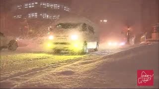 1時間で11センチ 札幌で大雪警報…