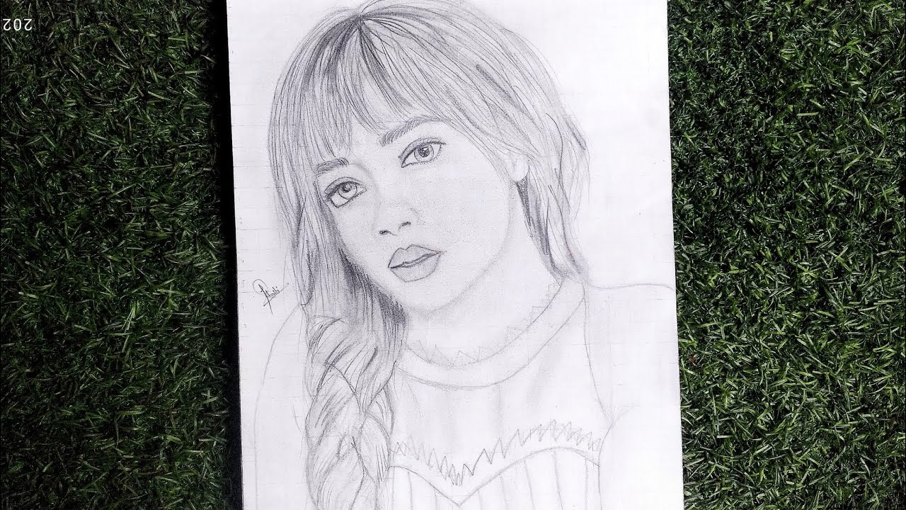 Blackpink Lisa - pencil sketch Tutorial for beginners || How to draw