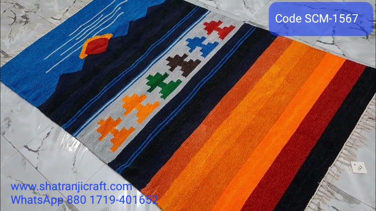 EkShop  Red Black Blue color Satronji (শতরঞ্জি) floor mat price in  Bangladesh SCM-2432