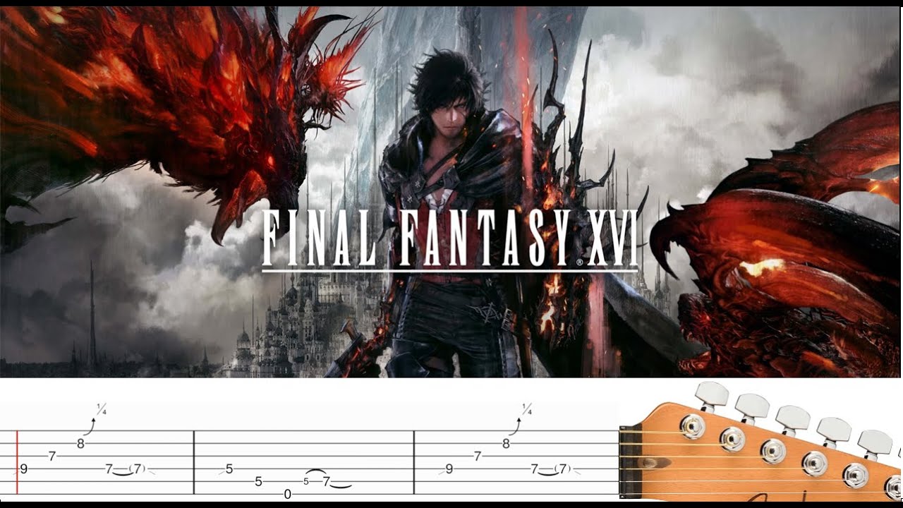 Final Fantasy - Still More Fighting (game music theme) - Guitar Tab (Tabulature)
