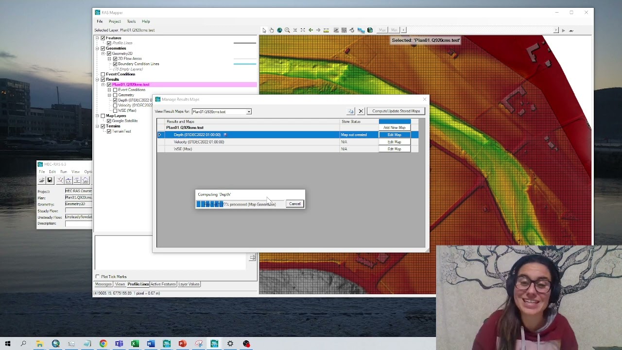 Capitulo 5  HEC-RAS 2D Visualizar resultados en Ras Mapper :)