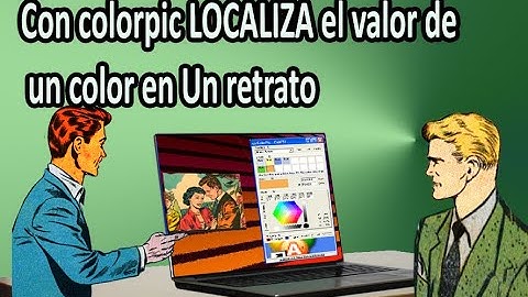 Con colorpic LOCALIZA el valor de un color en Un retrato - hecho