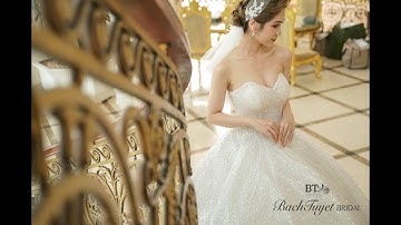 Váy cưới 2021_Váy cúp ngực_Bachtuyet bridal,Hải Phòng