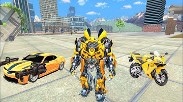 Bumblebee Multiple Transformation Jet Robot Car Game 2025 - Android Gameplay