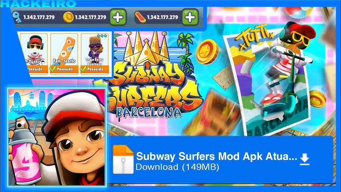 Atualizado Subway Surf Moeda infinita e super pulo infinito link direto 