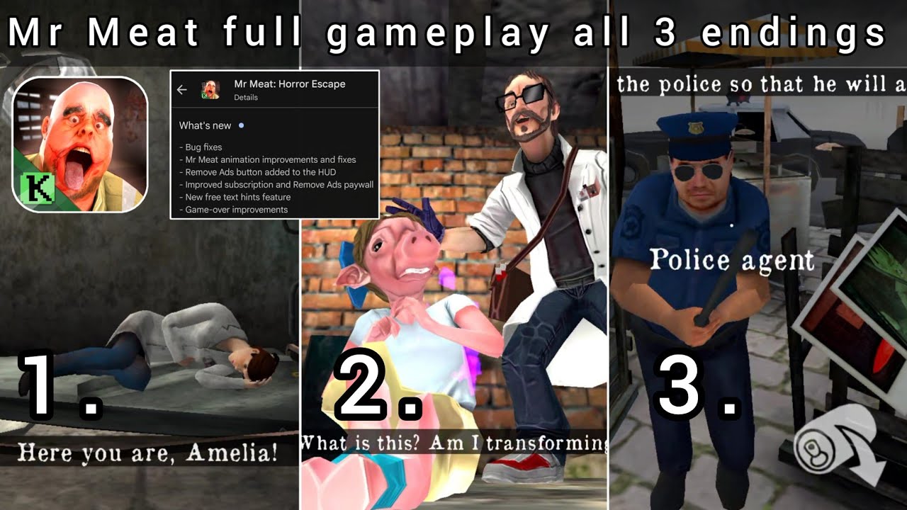 Mr Meat full gameplay all 3 endings