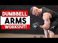 10 Min Dumbbell Only At Home Arm Workout | Biceps & Triceps Workout for Big Arms // Tony Gonzalez