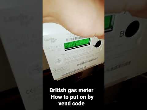 British gas meter how to put vend code and get your gas back #gas #british #plumber #vend #code