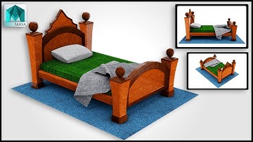 Autodesk Maya - How to model a bed in maya: Speed Modeling