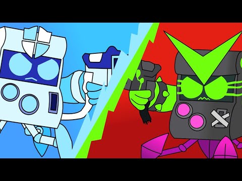 BRAWL STARS ANIMATION - VIRUS 8-BIT VS ANTIVIRUS 8-BIT (PARODY)