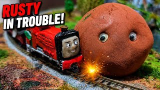 DE11 Japan N Scale Trains Diubah Paksa Jadi RUSTY Skarloey Railway | Thomas and Friends DGM Mod