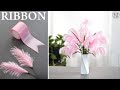 Diy satin ribbon reeds flowers  how to make ribbon crafts  best ribbon decoration ideas