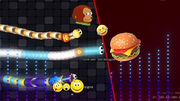 Slither.io 1 GIANT HACKER SNAKE vs PRO  TINY SNAKES Epic Slitherio Gameplay