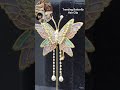 Fancy Butterfly Hair Clip with Pearls & Crystals Premium Party Wear Accessory | JeevaFashions #style