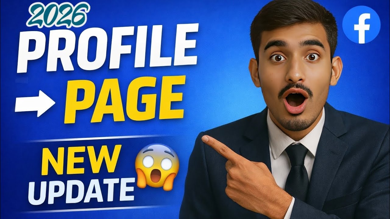 Facebook Profile Ko Page Mein Kaise Convert Kare 2026 | New Update 😱 | Step By Step