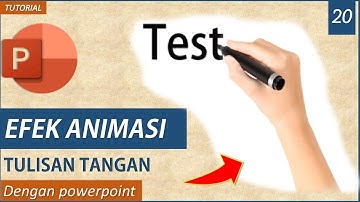 Membuat animasi tulisan tangan dengan powerpoint (PPT)