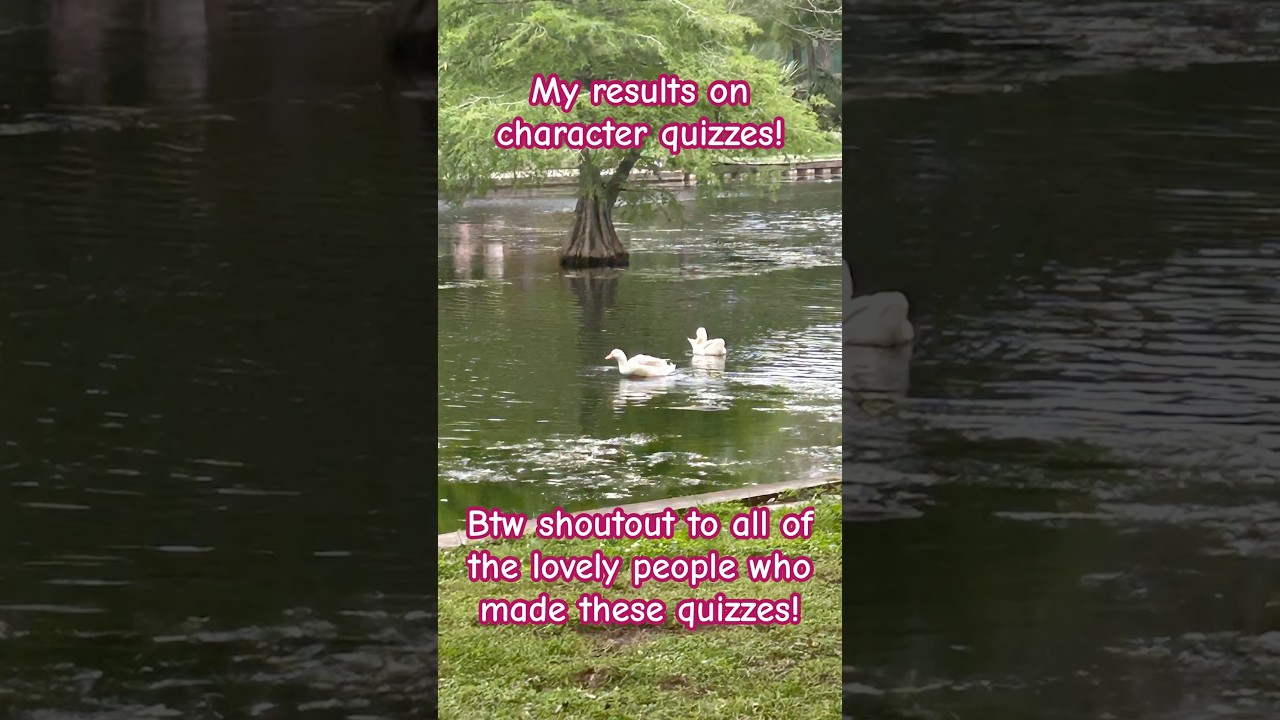 Character quiz results! 