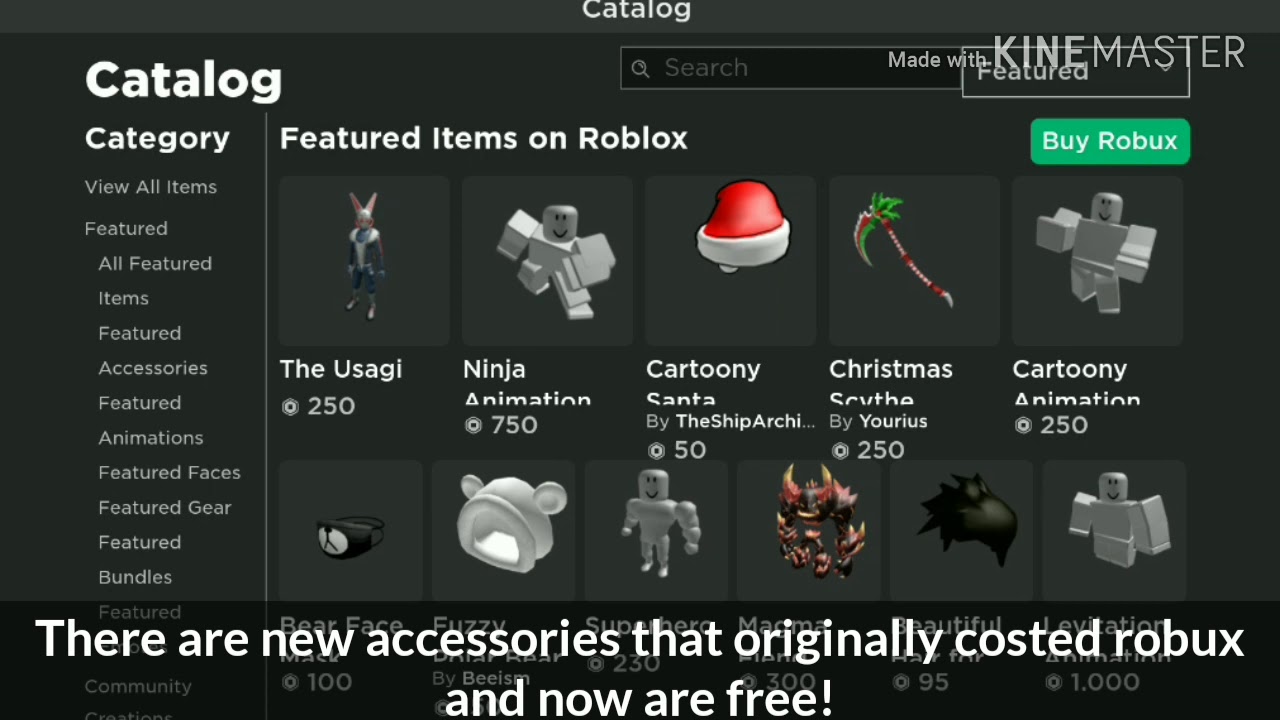 New update in the Roblox catalog!? - YouTube