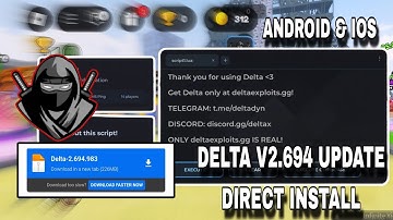 Delta Executor Roblox Mobile NEW UPD (v2.694) Direct Install (Android & IOS) Roblox Mobile Executor 