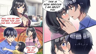 [Manga Dub] I took the father role for a day, but confessed my love to her right after [RomCom]