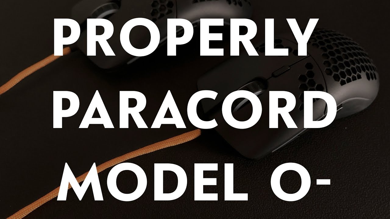How to Properly Paracord  Glorious Model O- Gaming Mouse!