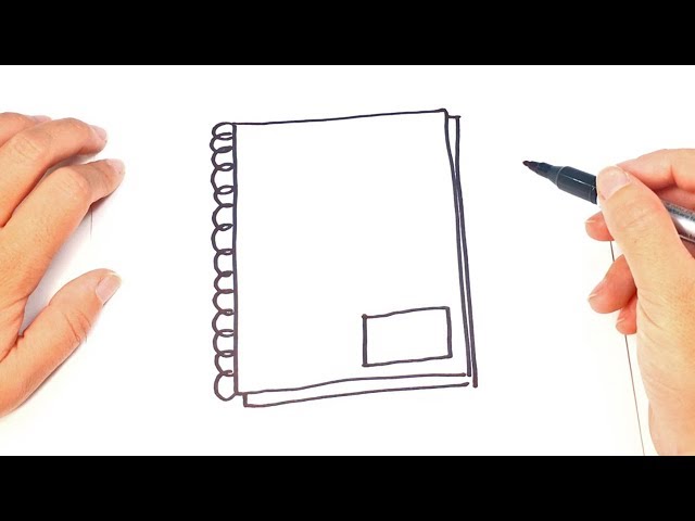 Como dibujar un Cuaderno para niños