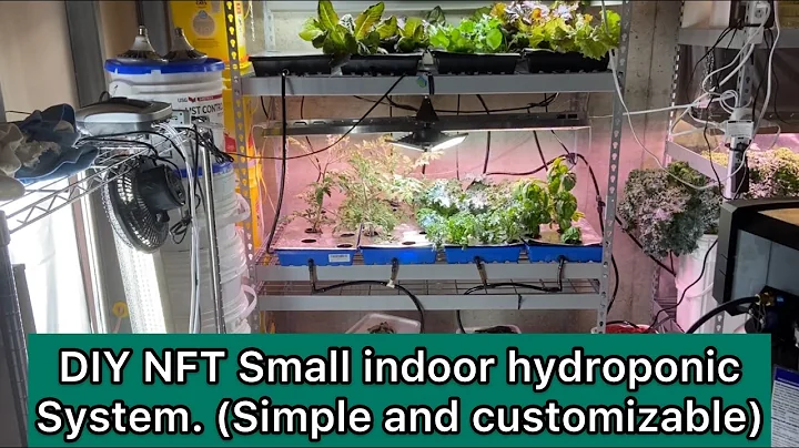 DIY indoor NFT Hydroponic Grow System (Simple to make and Customizable)