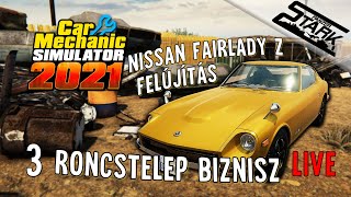 Car Mechanic Simulator 2021 - 3.Rész (Roncstelep a Legjobb Biznisz & Garázs Fullozás) - Stark LIVE