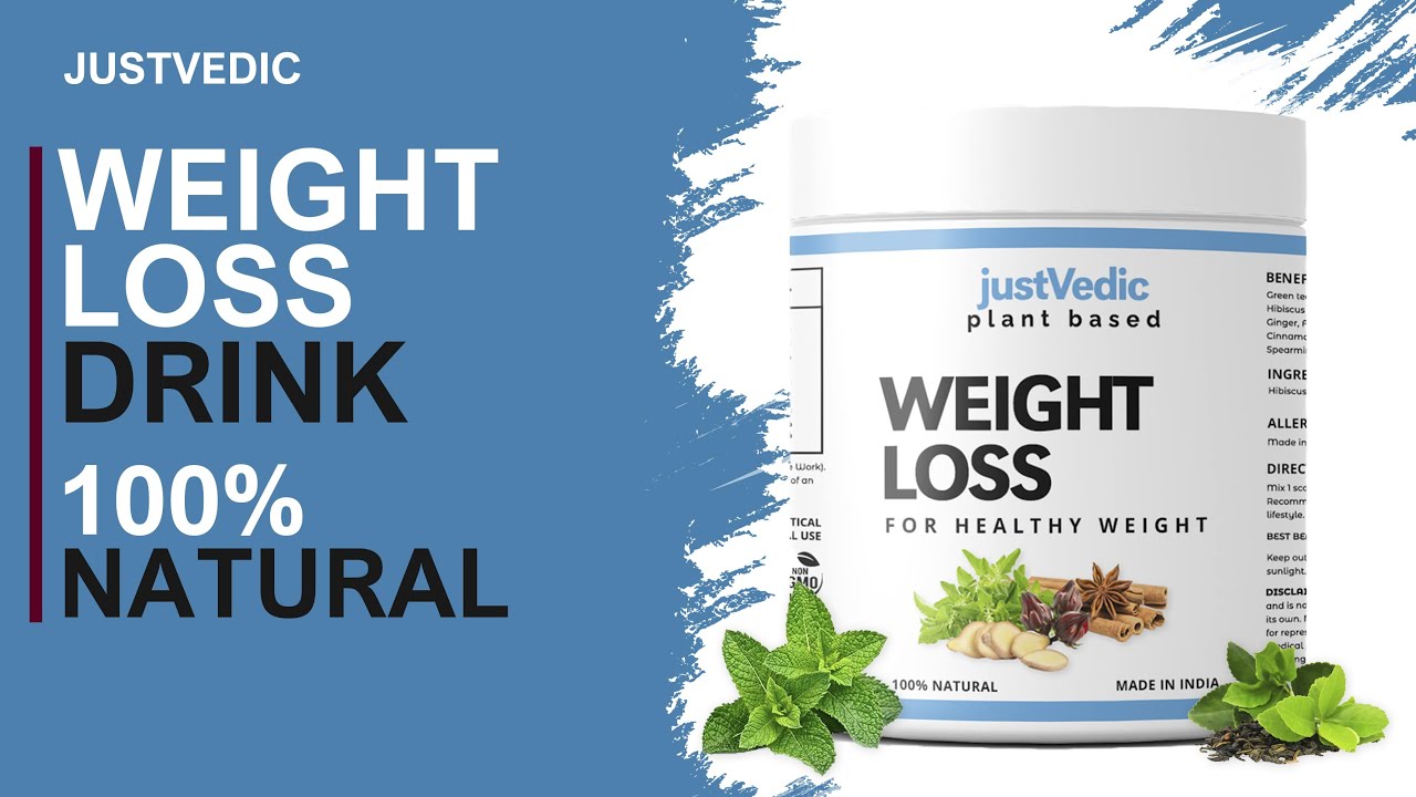 Justvedic Weight Loss Drink Mix - Helps with Weight Loss and Fat Reduction 