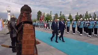 5/21/24: Întâmpinarea PM M. Ciolacu de către președintele Republicii Turcia, R. T. Erdoğan,