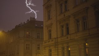 Distant Thunderstorm & Rain On Streets Sounds For Sleeping, Relaxing ~ Storm Urban City Ambience by Sounds4Sleeping 22,391 views 3 years ago 2 hours, 30 minutes