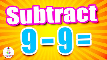 SUBTRACTION by 9 | Basic Subtraction for Kids (with Learning Time Fun Math)