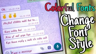 How to change WhatsApp font color in chats and status trick