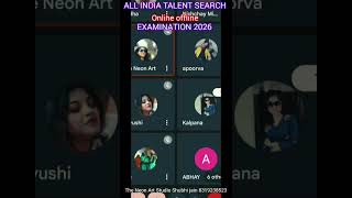 All India Talent Search Examination 2026 conducted byThe Neon Art Studio (2nd Time Art Competition)