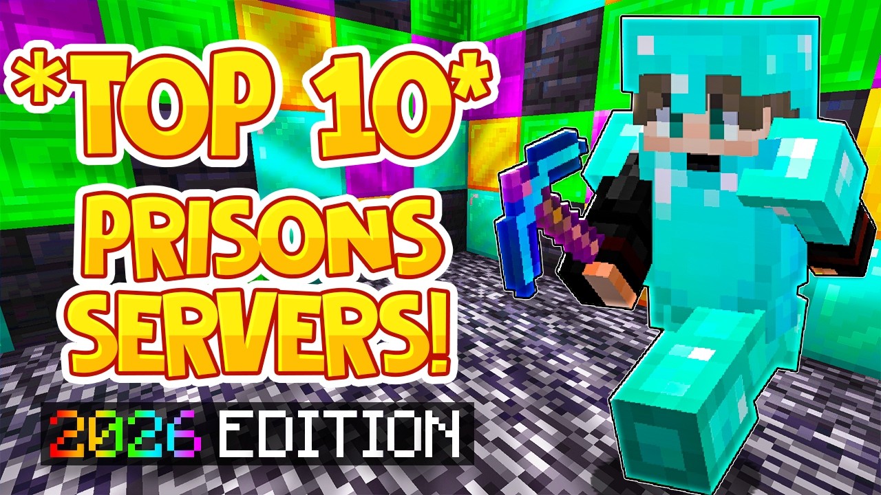 TOP 10 PRISON SERVERS *2026* | Best Minecraft OP Prison | 1.8/1.19/1.20 ...