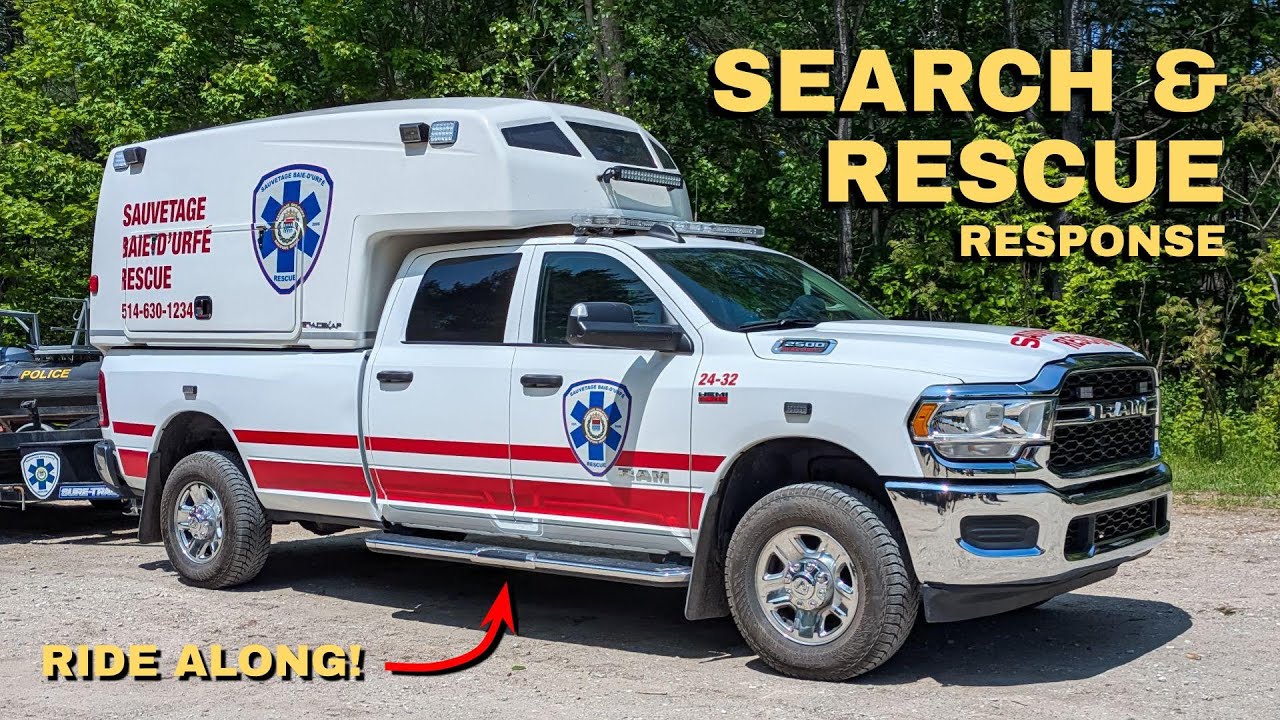 *RIDE ALONG* Baie-d'Urfé Rescue Squad Responds to Code Red Search ...