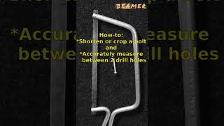 How to cut a bolt and measuring the distance between two holes