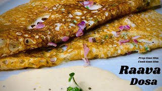 Instant Rava Dosa | Quick Raava Dosa | Restuarant style Raava Dosa |Quick Raava Dosa