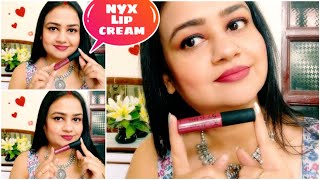 NYX Soft Matte Lip Cream Shade Budapest Review + Swatches | Best Liquid Lipstick for Dry lips screenshot 4