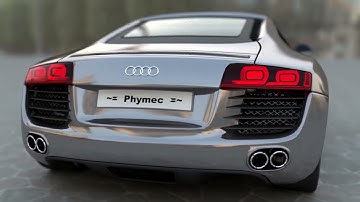 Car animation test rendered with SmallLuxGPU 1 6 OpenCL using Blender 2.5