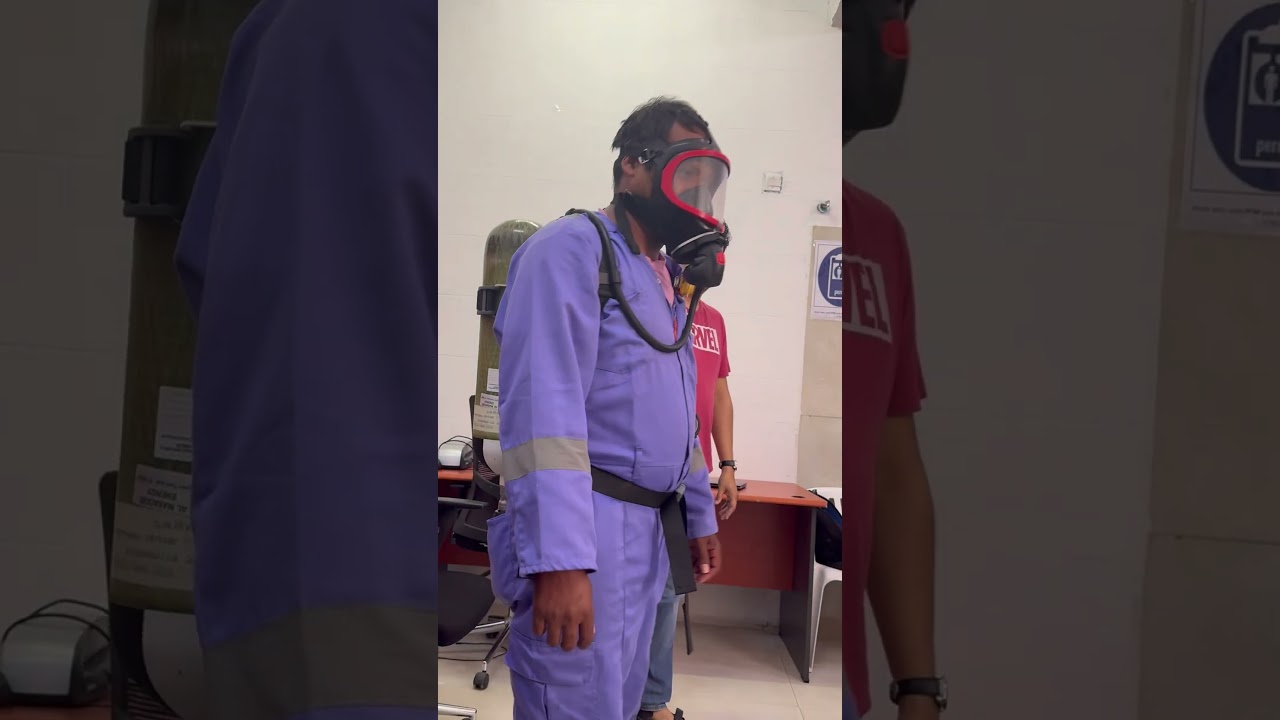 Familiarization with SCBA During Training