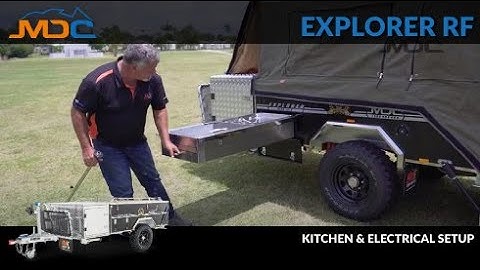How to: Setup Kitchen & Electrical MDC EXPLORER RF Camper Trailer