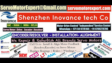 How to install Align Shenzhen Inovance Resolver Angle Adjust Servo Motor Saudi KSA Qatar ARAB UAE