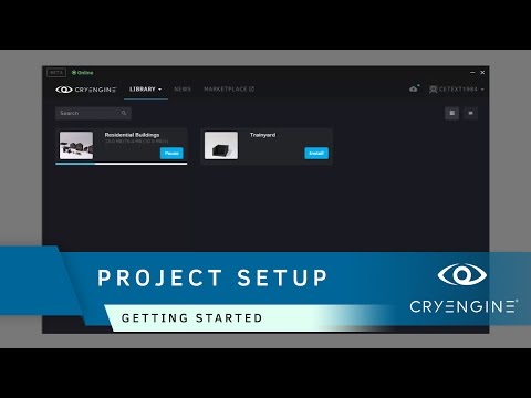 How to setup a project in the CRYENGINE Launcher | Getting Started