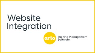 Integrate Arlo Training Management Software Into Your Website