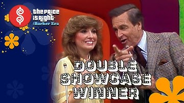 Contestant Wins DOUBLE SHOWCASE When Her Guess is Only $48 Dollars Off - The Price Is Right 1982
