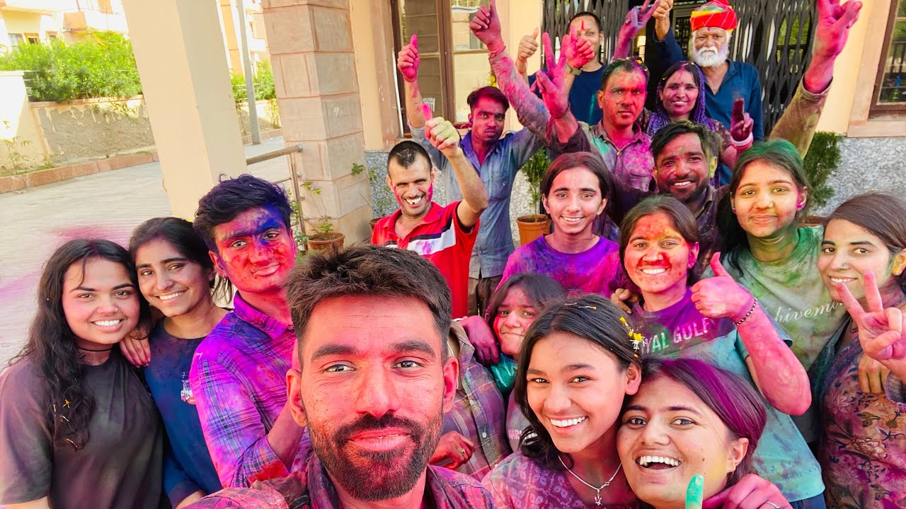 Holi celebrate with Intellectually disabled people🤩