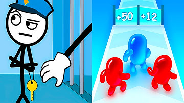 Thief Puzzle vs Join Blob Clash 3D 🎯💥 Max Level Gameplay Walkthrough Android iOS Update H5X9