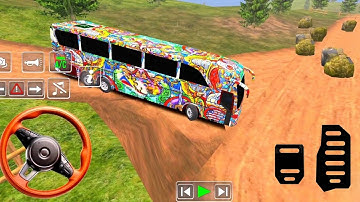 Coach Bus Simulator India Off-road Driving Bus Game | New Update 2025 Full Gameplay Video
